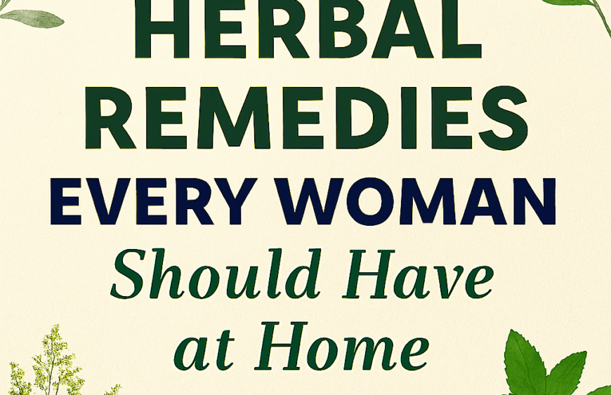 5 Herbal Remedies Every Woman Should Have at Home